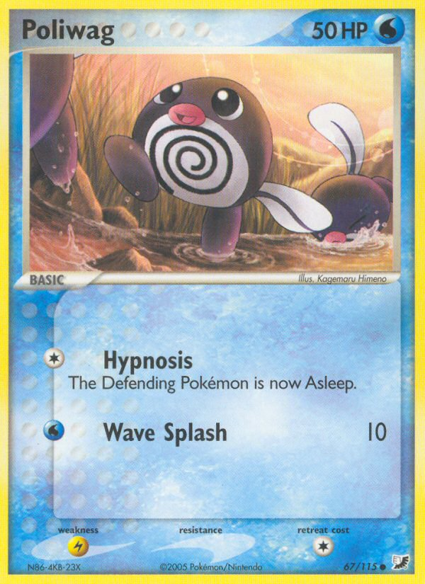 Poliwag (67/115) [EX: Unseen Forces] | Anubis Games and Hobby