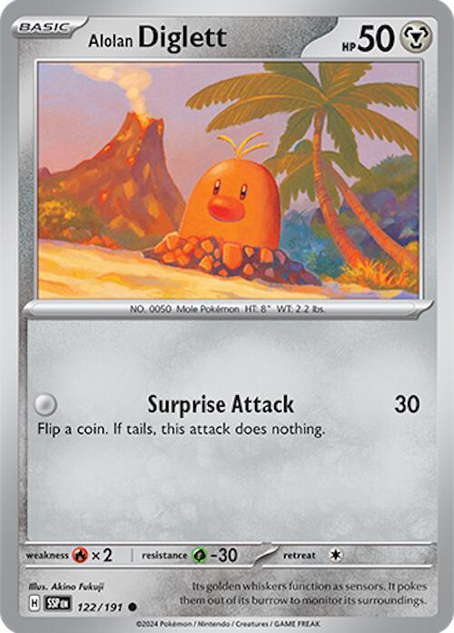 Alolan Diglett (122/191) [Scarlet & Violet: Surging Sparks] | Anubis Games and Hobby