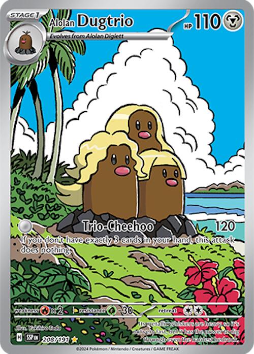 Alolan Dugtrio (208/191) [Scarlet & Violet: Surging Sparks] | Anubis Games and Hobby