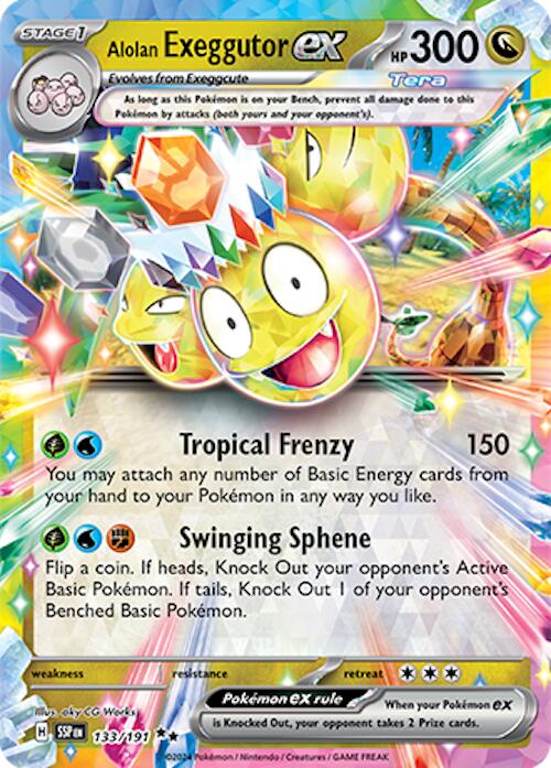 Alolan Exeggutor ex (133/191) [Scarlet & Violet: Surging Sparks] | Anubis Games and Hobby