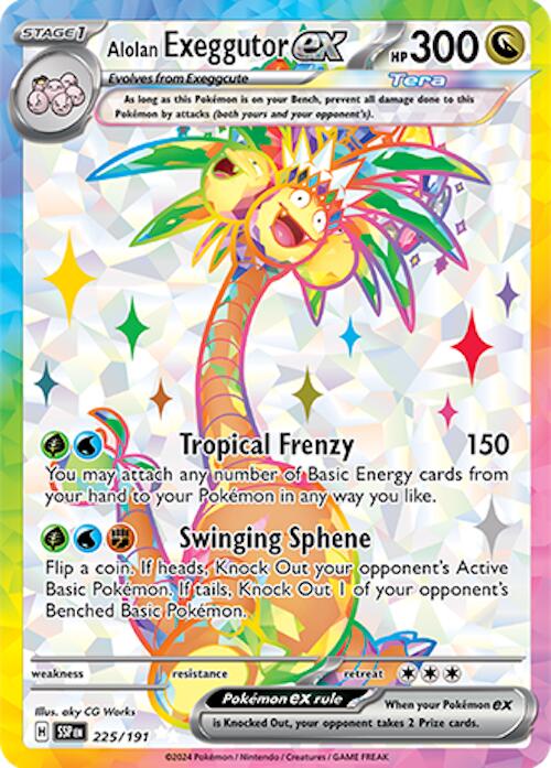 Alolan Exeggutor ex (225/191) [Scarlet & Violet: Surging Sparks] | Anubis Games and Hobby