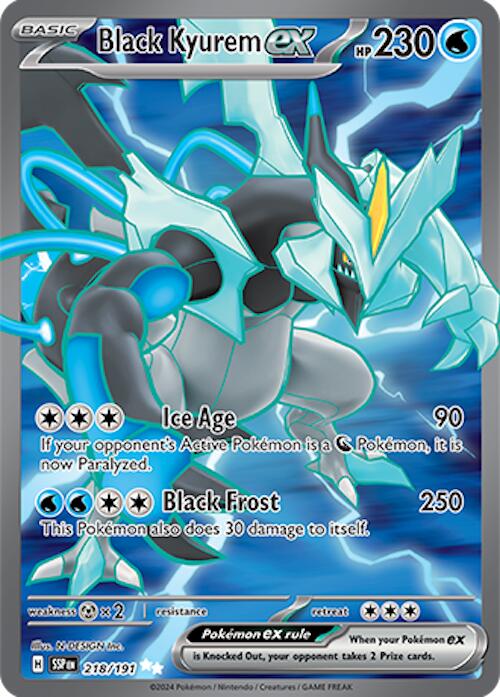 Black Kyurem ex (218/191) [Scarlet & Violet: Surging Sparks] | Anubis Games and Hobby