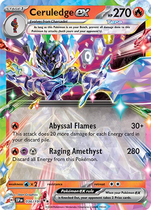 Ceruledge ex (036/191) [Scarlet & Violet: Surging Sparks] | Anubis Games and Hobby