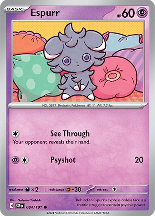 Espurr (084/191) [Scarlet & Violet: Surging Sparks] | Anubis Games and Hobby