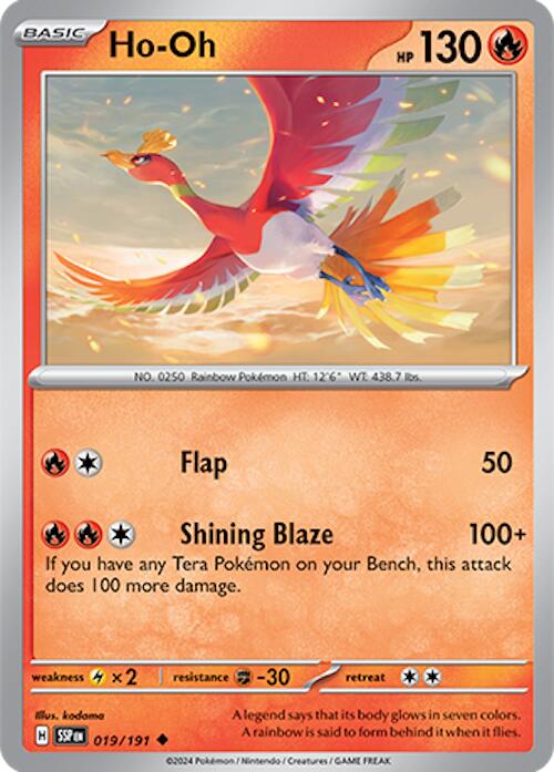 Ho-Oh (019/191) [Scarlet & Violet: Surging Sparks] | Anubis Games and Hobby