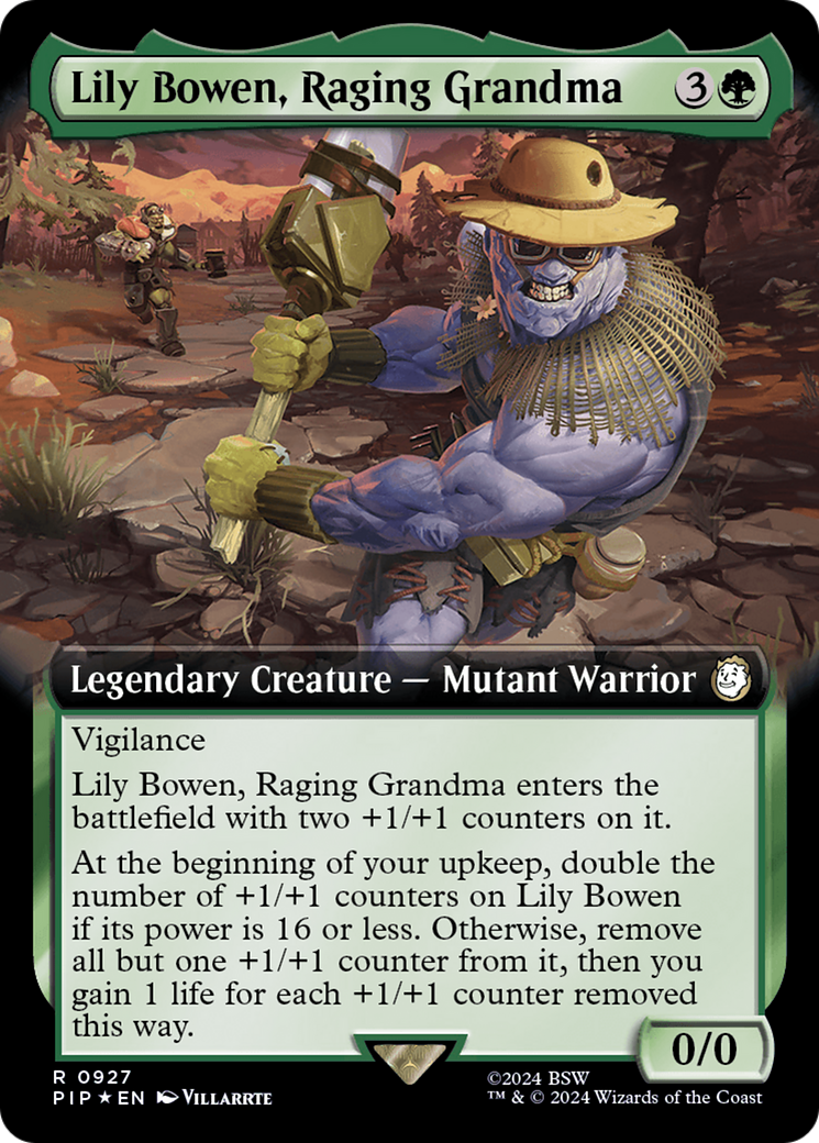 Lily Bowen, Raging Grandma (Extended Art) (Surge Foil) [Fallout] | Anubis Games and Hobby