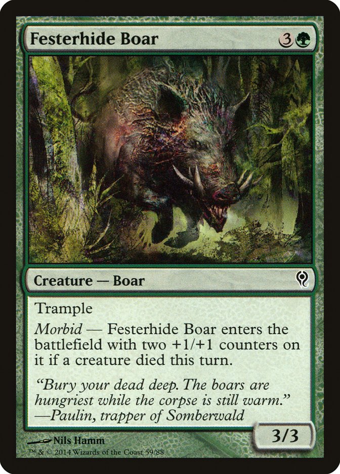 Festerhide Boar [Duel Decks: Jace vs. Vraska] | Anubis Games and Hobby