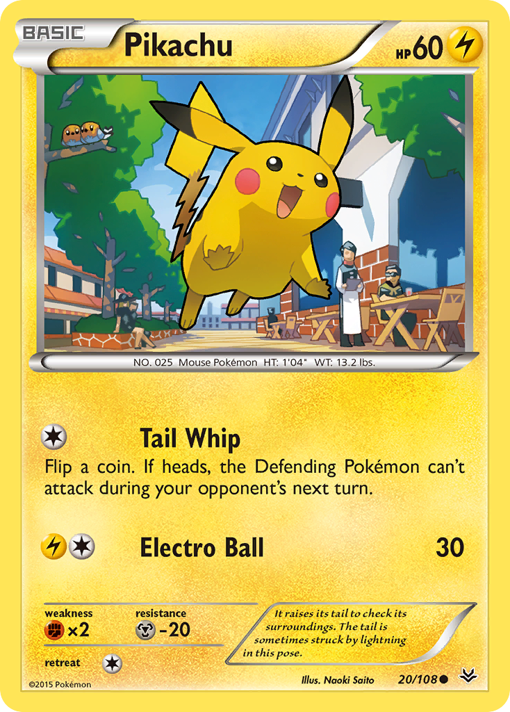 Pikachu (20/108) [XY: Roaring Skies] | Anubis Games and Hobby