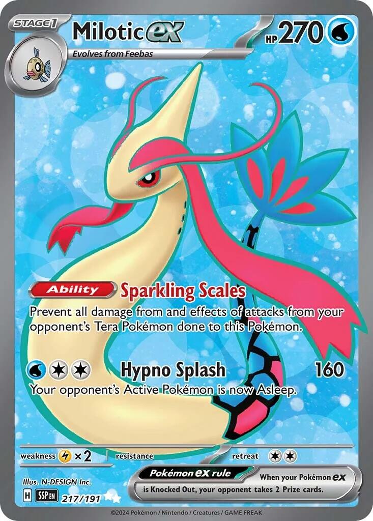 Milotic ex (217/191) [Scarlet & Violet: Surging Sparks] | Anubis Games and Hobby