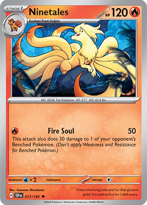 Ninetales (017/191) [Scarlet & Violet: Surging Sparks] | Anubis Games and Hobby