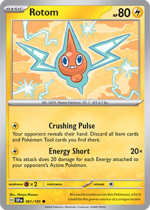 Rotom (061/191) [Scarlet & Violet: Surging Sparks] | Anubis Games and Hobby