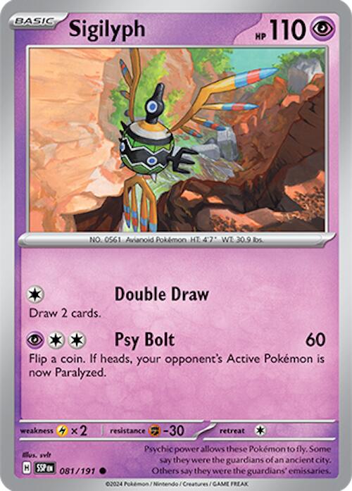 Sigilyph (081/191) [Scarlet & Violet: Surging Sparks] | Anubis Games and Hobby