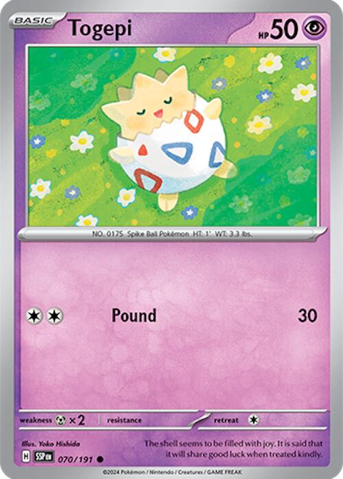 Togepi (070/191) [Scarlet & Violet: Surging Sparks] | Anubis Games and Hobby