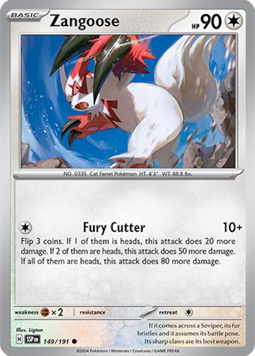 Zangoose (149/191) [Scarlet & Violet: Surging Sparks] | Anubis Games and Hobby