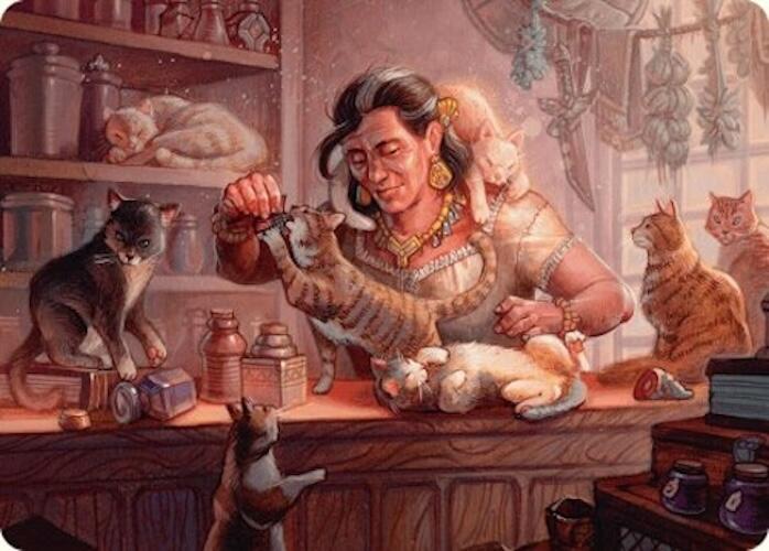 Cat Collector Art Card (1/54) [Foundations Art Series] | Anubis Games and Hobby