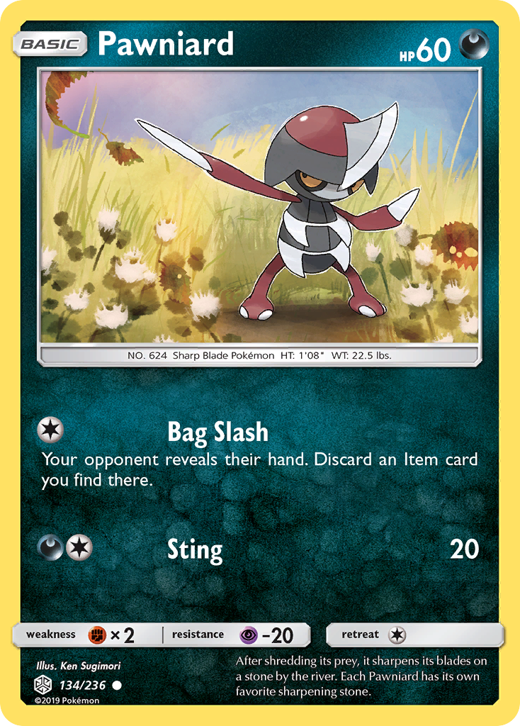 Pawniard (134/236) [Sun & Moon: Cosmic Eclipse] | Anubis Games and Hobby