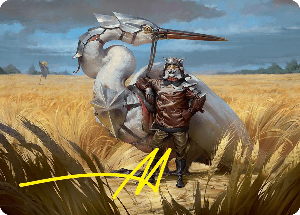 Skyknight Squire Art Card (4/54) (Gold-Stamped Signature) [Foundations Art Series] | Anubis Games and Hobby