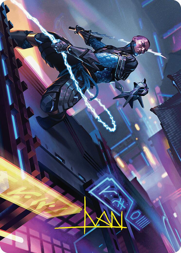 Kaito, Cunning Infiltrator Art Card (51/54) (Gold-Stamped Signature) [Foundations Art Series] | Anubis Games and Hobby