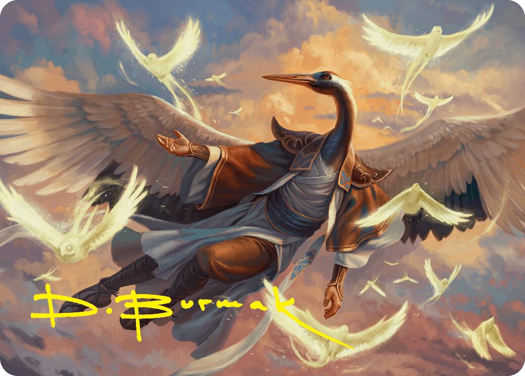 Kykar, Zephyr Awakener Art Card (16/54) (Gold-Stamped Signature) [Foundations Art Series] | Anubis Games and Hobby