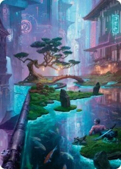 Island Art Card (22/54) [Foundations Art Series] | Anubis Games and Hobby