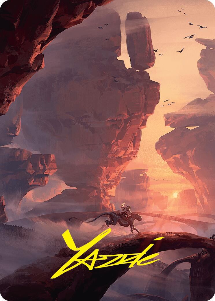 Mountain Art Card (24/54) (Gold-Stamped Signature) [Foundations Art Series] | Anubis Games and Hobby