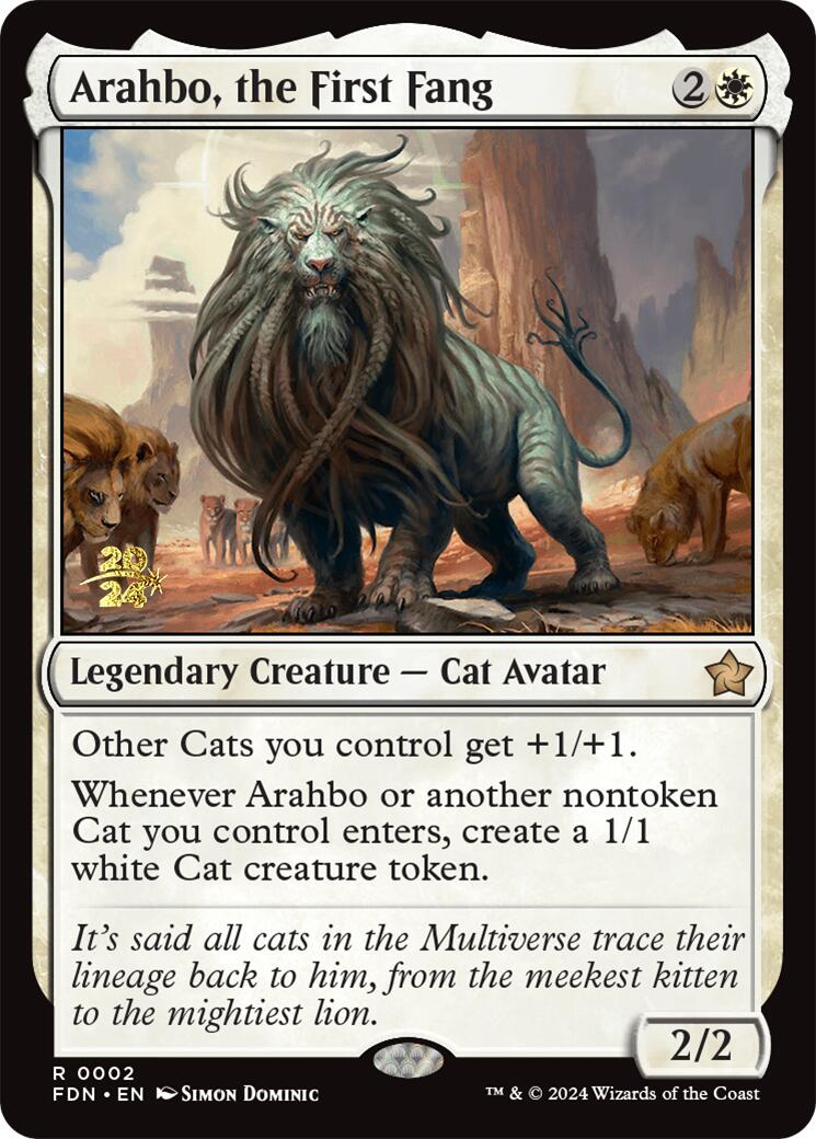 Arahbo, the First Fang [Foundations Prerelease Promos] | Anubis Games and Hobby