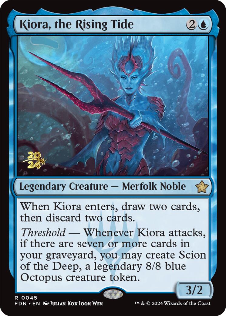 Kiora, the Rising Tide [Foundations Prerelease Promos] | Anubis Games and Hobby