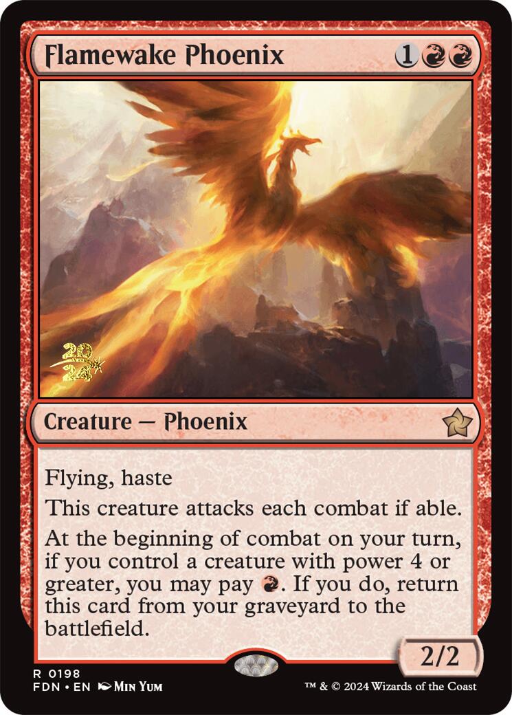 Flamewake Phoenix [Foundations Prerelease Promos] | Anubis Games and Hobby