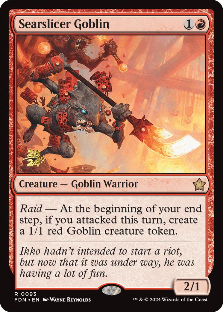 Searslicer Goblin [Foundations Prerelease Promos] | Anubis Games and Hobby