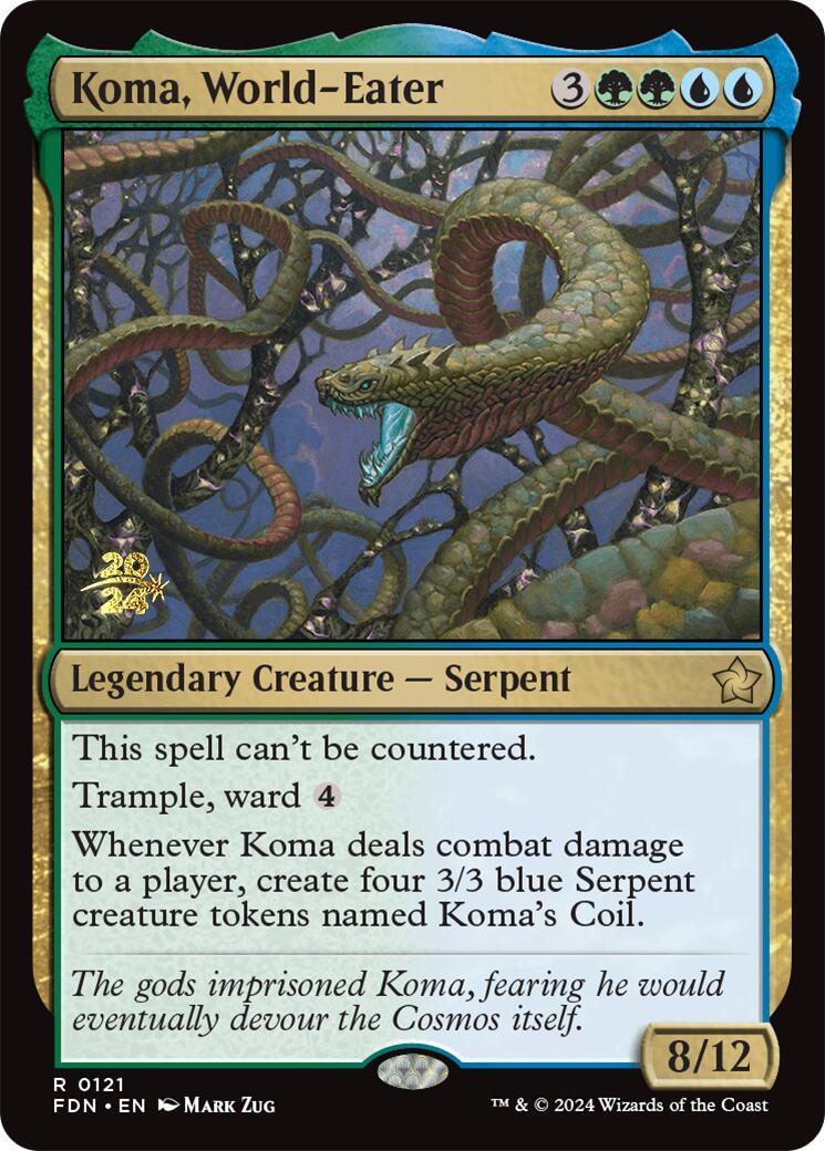 Koma, World-Eater [Foundations Prerelease Promos] | Anubis Games and Hobby