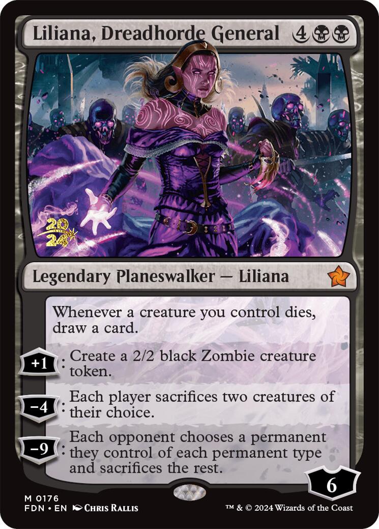 Liliana, Dreadhorde General [Foundations Prerelease Promos] | Anubis Games and Hobby