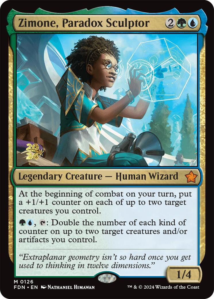 Zimone, Paradox Sculptor [Foundations Prerelease Promos] | Anubis Games and Hobby