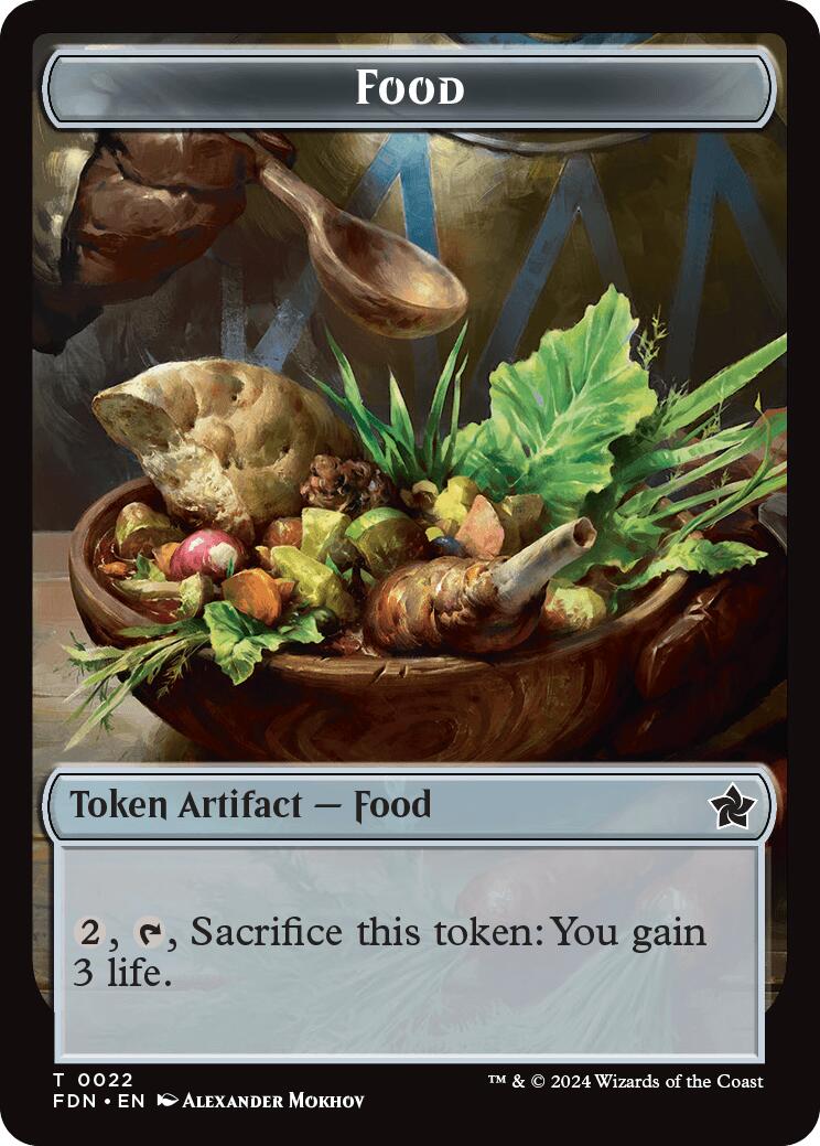 Food // Treasure Double-Sided Token [Foundations Tokens] | Anubis Games and Hobby