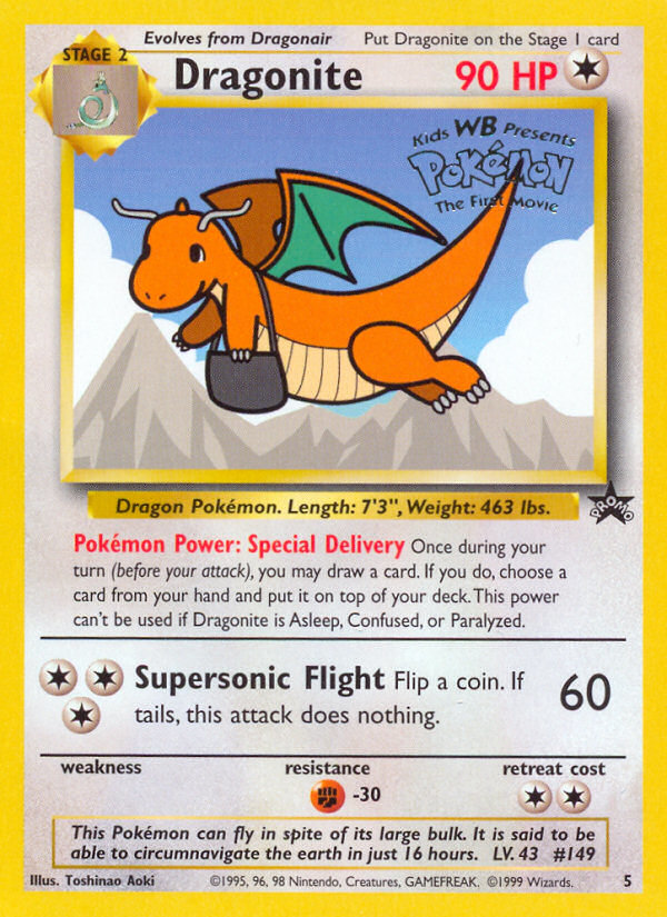 Dragonite (5) [Wizards of the Coast: Black Star Promos] | Anubis Games and Hobby