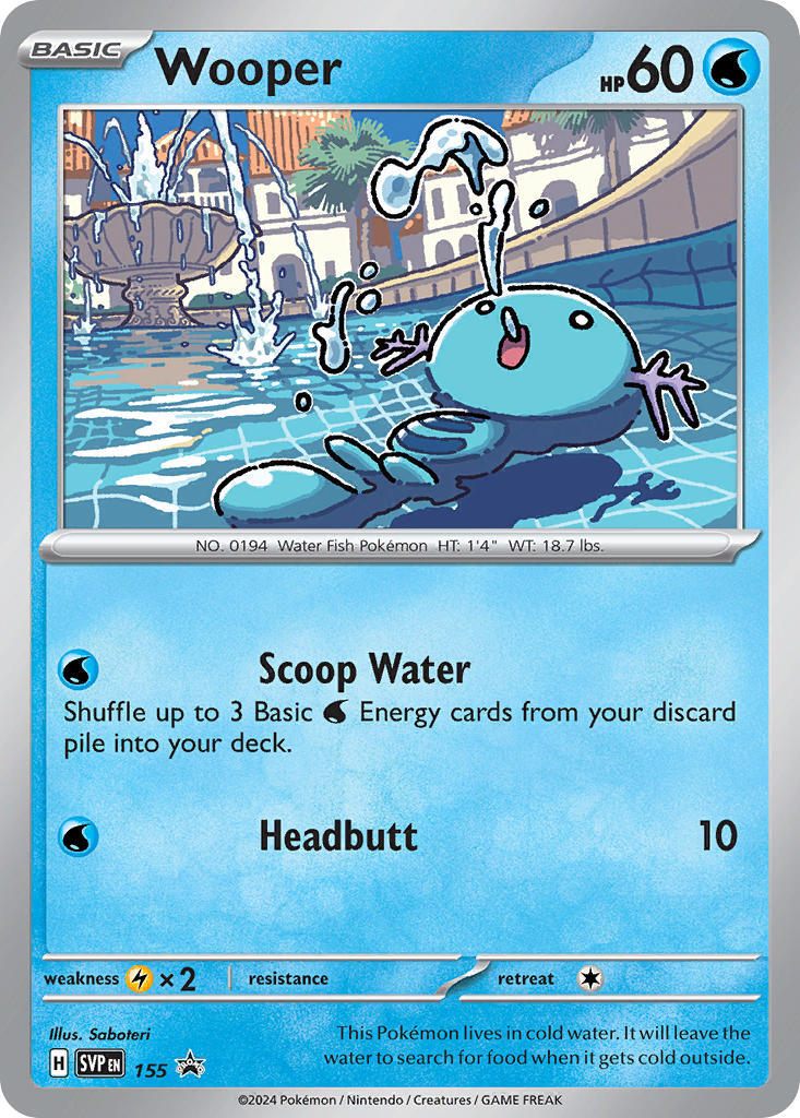 Wooper (155) [Scarlet & Violet: Black Star Promos] | Anubis Games and Hobby