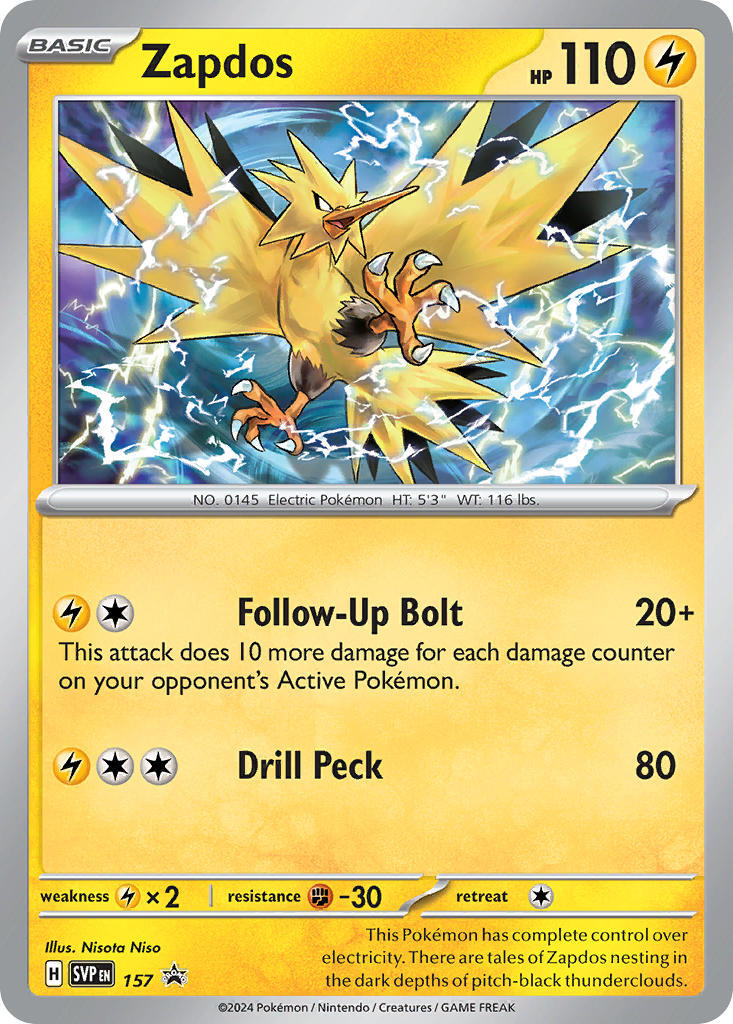 Zapdos (157) [Scarlet & Violet: Black Star Promos] | Anubis Games and Hobby