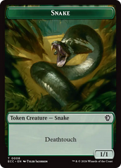 Zombie // Snake Double-Sided Token [Lorwyn Eclipsed Tokens] | Anubis Games and Hobby