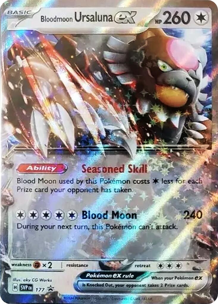 Bloodmoon Ursaluna ex (177) [Scarlet & Violet: Black Star Promos] | Anubis Games and Hobby