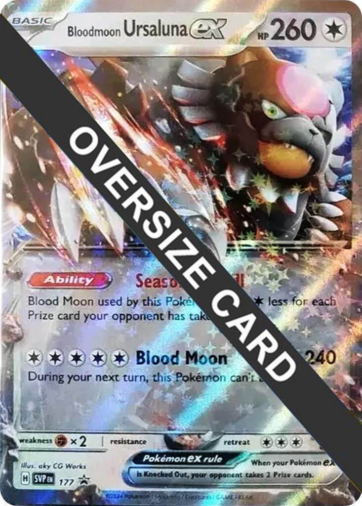 Bloodmoon Ursaluna ex (177) (Jumbo Card) [Scarlet & Violet Promo Cards] | Anubis Games and Hobby