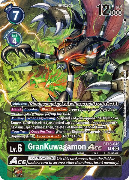 GranKuwagamon ACE [BT16-046] (Alternate Art) [Special Limited Set] | Anubis Games and Hobby