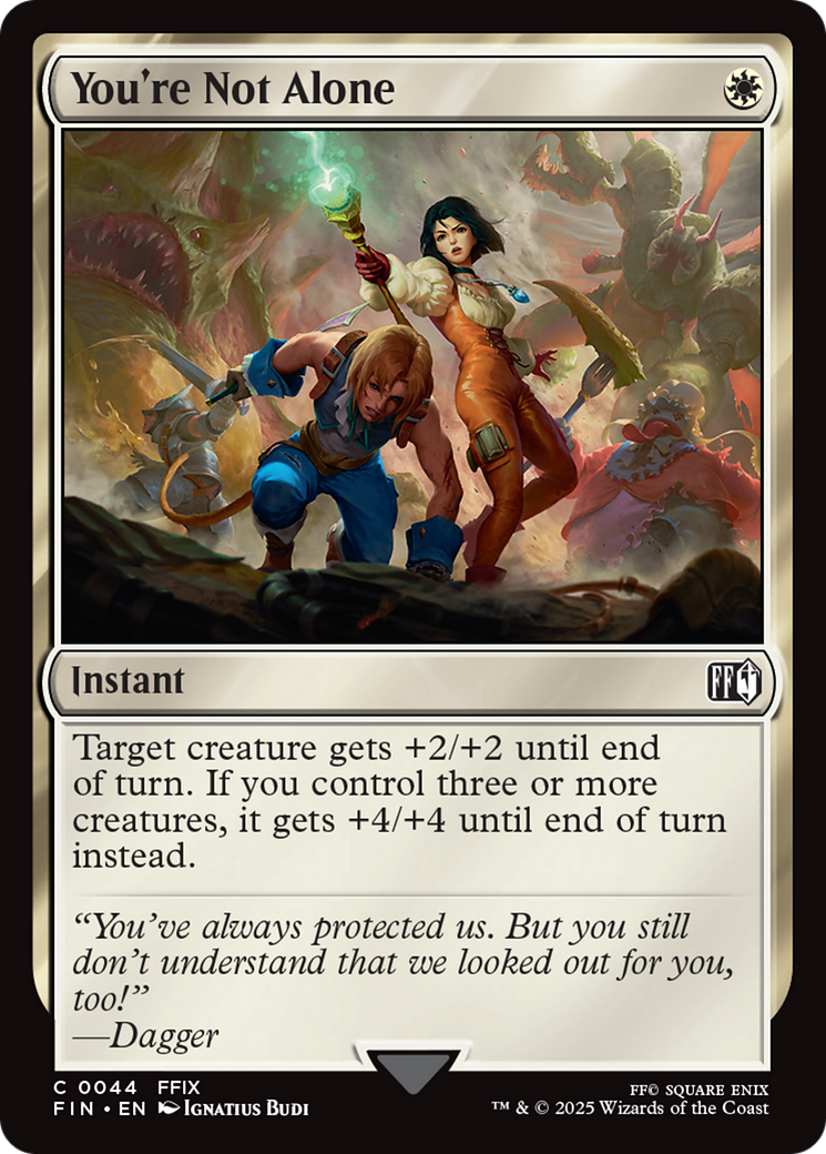 You're Not Alone [FINAL FANTASY] | Anubis Games and Hobby