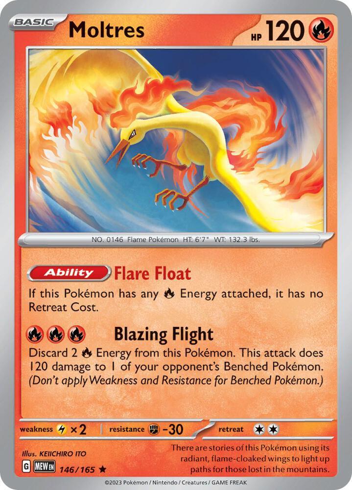 Moltres (146/165 - Deck Exclusives) [Scarlet & Violet 151] | Anubis Games and Hobby