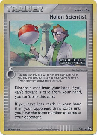 Holon Scientist (97/113) (Stamped) [EX: Delta Species] | Anubis Games and Hobby