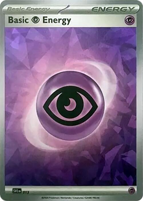 Basic Psychic Energy (013) (Cracked Ice Holo) [Scarlet & Violet: Stellar Crown] | Anubis Games and Hobby