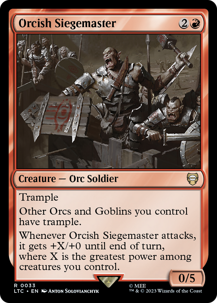 Orcish Siegemaster [The Lord of the Rings: Tales of Middle-Earth Commander] | Anubis Games and Hobby