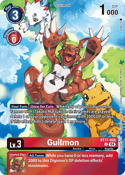 Guilmon [BT17-008] (Legend Pack 2024 Box Topper) [Chain of Liberation] | Anubis Games and Hobby