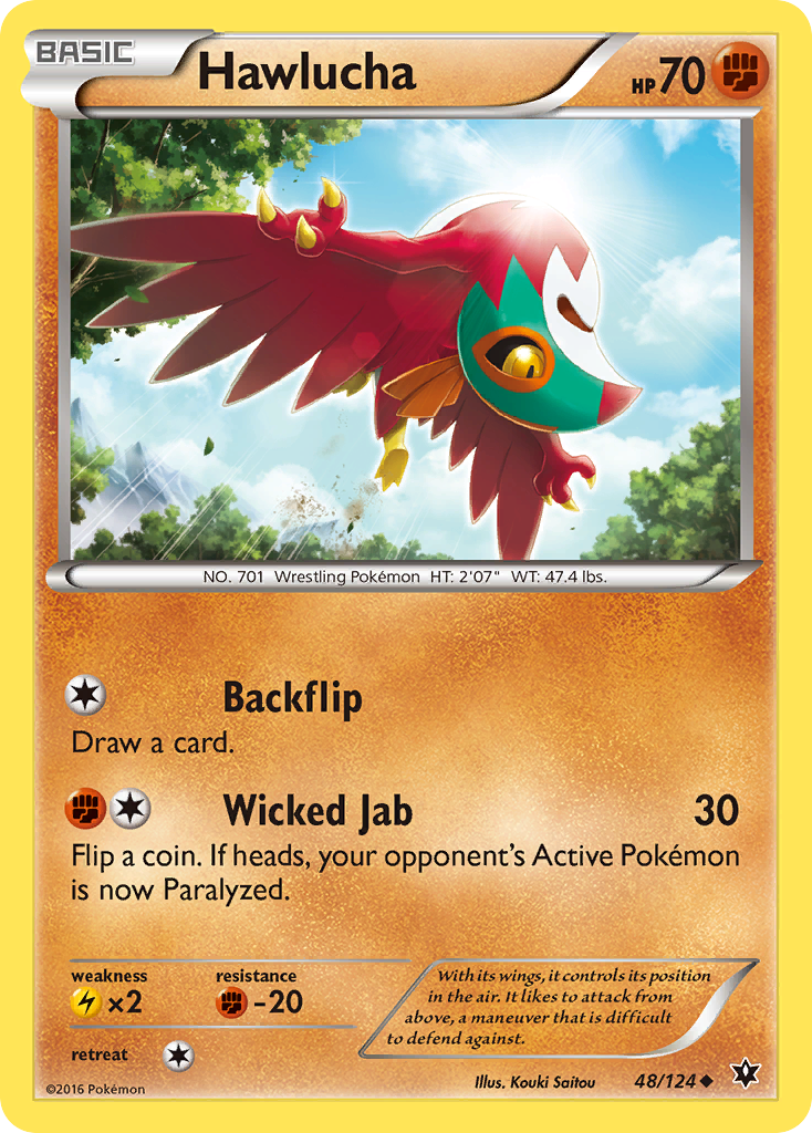 Hawlucha (48/124) [XY: Fates Collide] | Anubis Games and Hobby