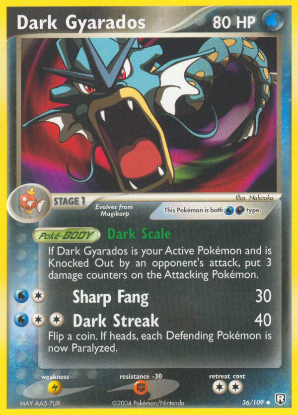 Dark Gyarados (36/109) [EX: Team Rocket Returns] | Anubis Games and Hobby