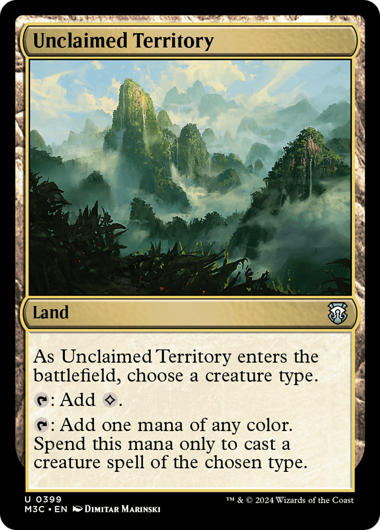 Unclaimed Territory (Ripple Foil) [Modern Horizons 3 Commander] | Anubis Games and Hobby