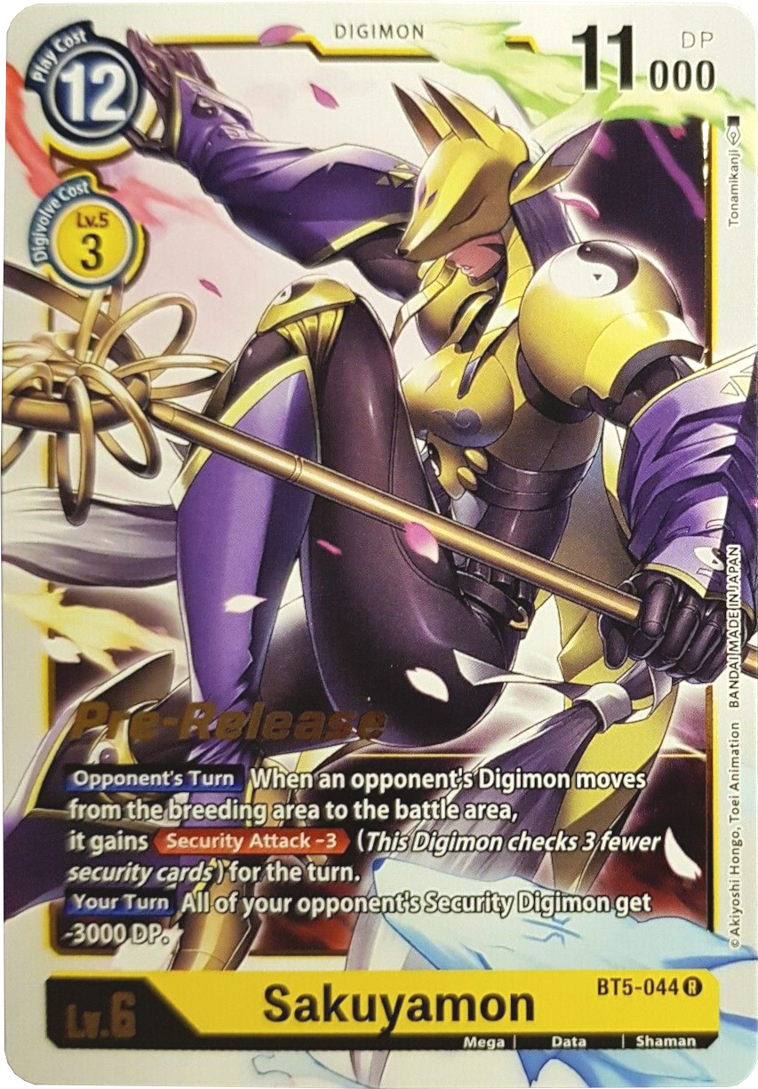 Sakuyamon [BT5-044] [Battle of Omni Pre-Release Promos] | Anubis Games and Hobby